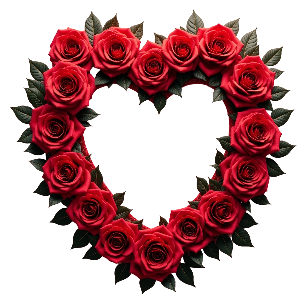 Heart-Shaped Rose Wreath